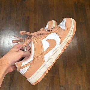 Nike Dunk Low cream shoes